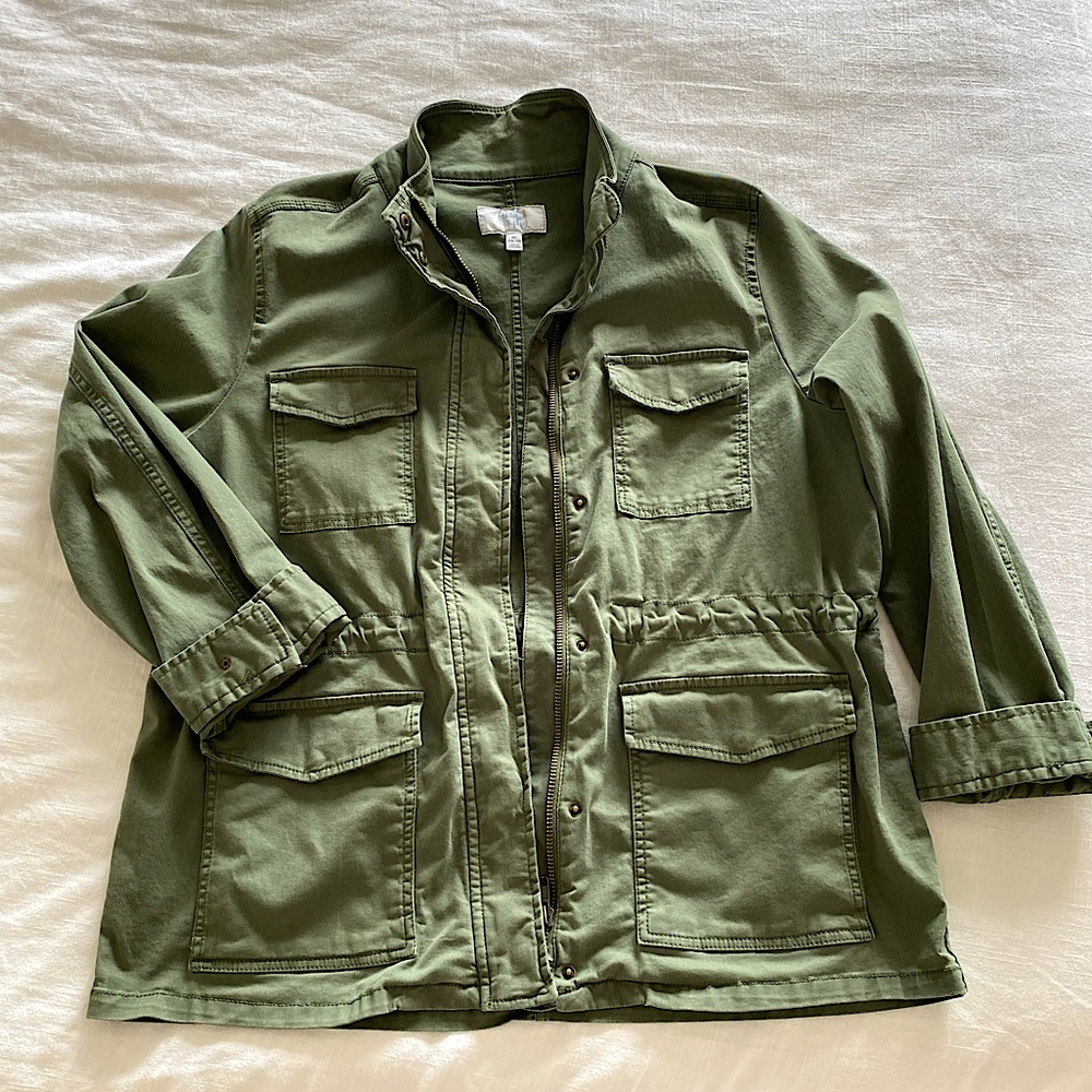 Time and Tru Army Green Utility Jacket